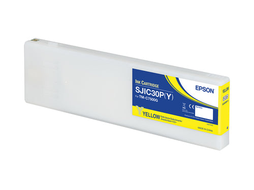 Epson SJIC30P(Y): Ink cartridge for ColorWorks C7500G (Yellow) Epson SJIC30P(Y): Ink cartridge for ColorWorks C7500G (Yellow)